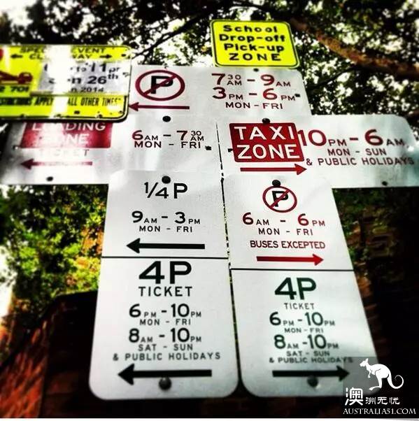 在澳洲,停车是门技术活!一次读懂常见Parking Sign!