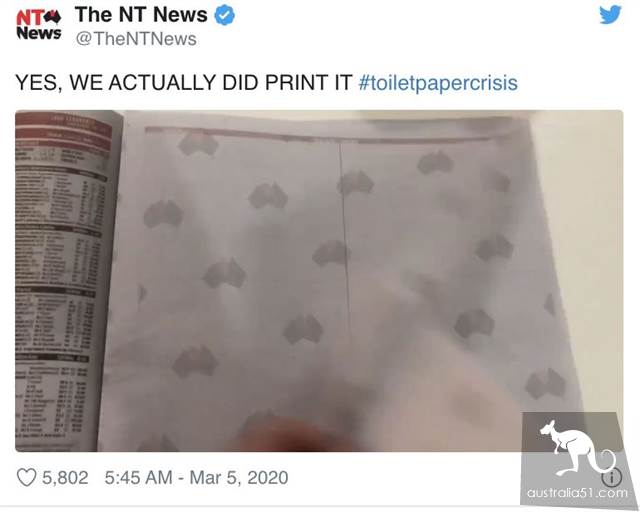 澳洲人疯狂囤纸的原因终于曝光!为解决厕纸紧缺,报纸都空出8页...