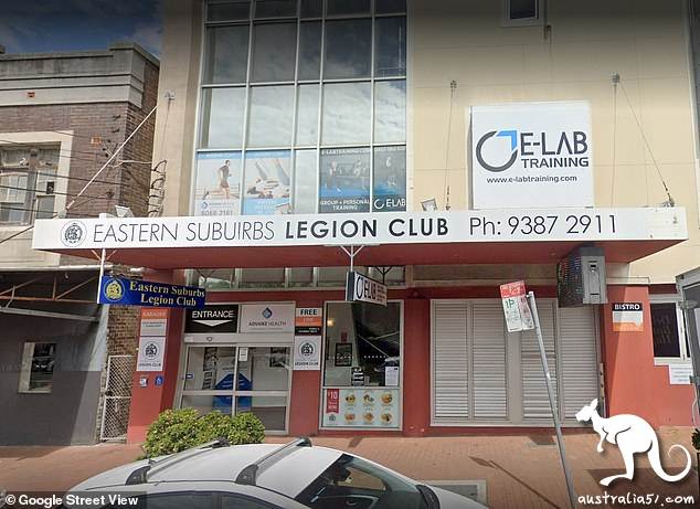 South Eastern Legion Club已出现5例新冠病例。(《每日邮报》图片)