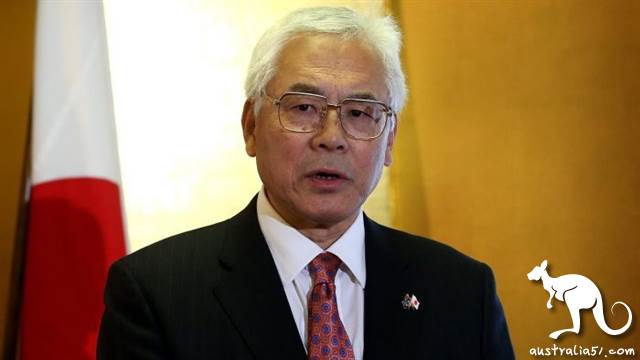 Then Japan ambassador to Australia Sumio Kusaka at the Japanese Residence in Canberra in 2017.