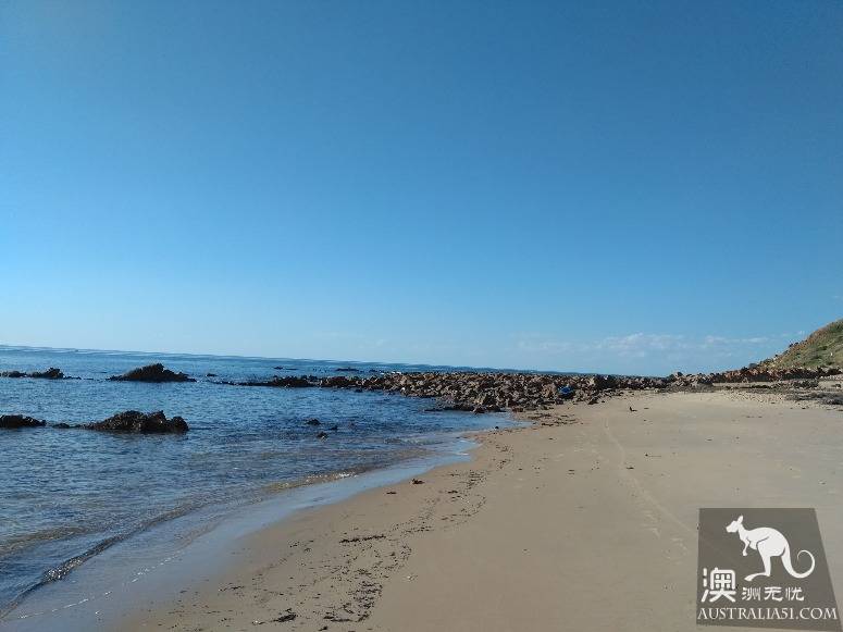 澳洲最早由官方认可的裸体海滩马塞林海滩（Maslin Beach）