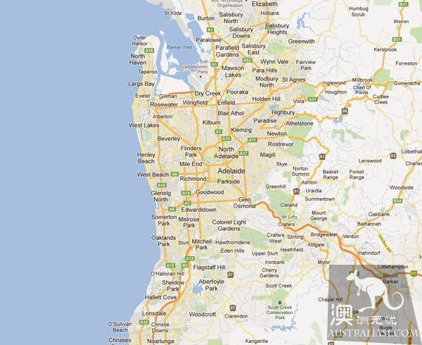 <a href='/city/Adelaide/' target='_blank'>阿德莱德</a>地图