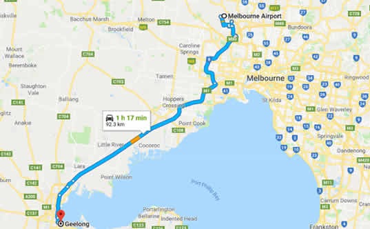 墨尔本(Melbourne)到吉朗(Geelong)的交通方式攻略