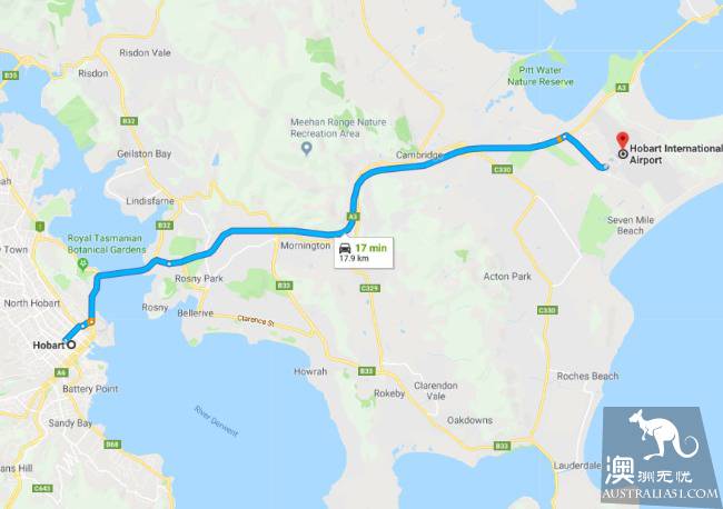 霍巴特有几个机场?到市区多远?霍巴特机场穿梭交通全攻略