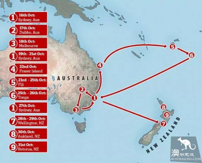 哈里梅根抵达澳洲！接下来几天，能去哪里”偶遇“英国王室贵族？