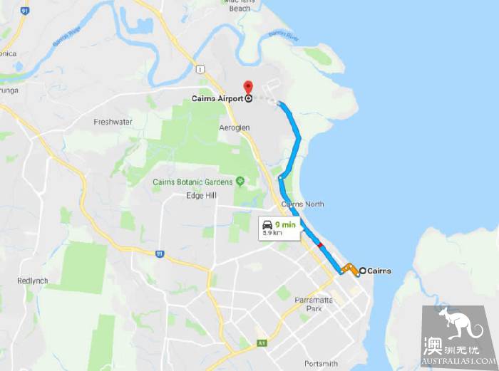 凯恩斯有几个机场?到市区多远?凯恩斯机场穿梭交通全攻略