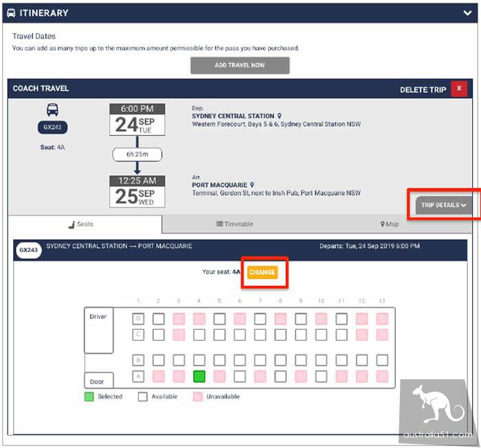 灰狗巴士乘坐指南之:如何为通票添加行程?