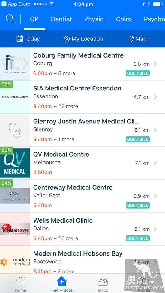 Health Engine:能预约附近GP医生的APP